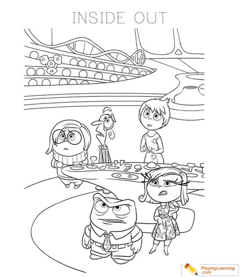 Inside Out Movie Coloring Page 09 Free Inside Out Movie Coloring Page