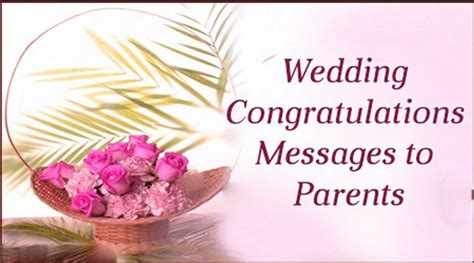 Wedding Congratulations Messages to Parents