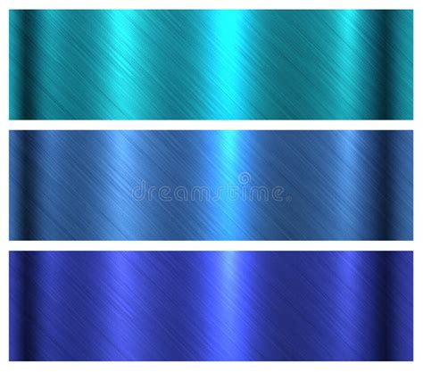 Blue Brushed Metal Background Stock Illustration Illustration Of