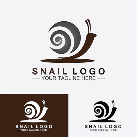 Premium Vector Snail Logo Template Vector Icon Illustration Design