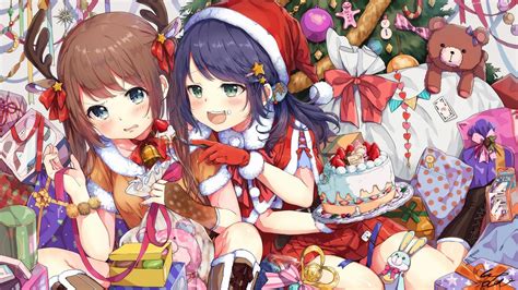 30 Christmas Anime Girl Wallpapers Wallpaperboat