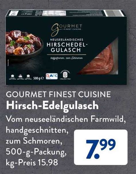 Gourmet Finest Cuisine Hirsch Edelgulasch Angebot Bei Aldi S D