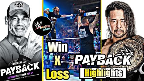 Wwe Payback Winners Surprises Full Results Seth Loss