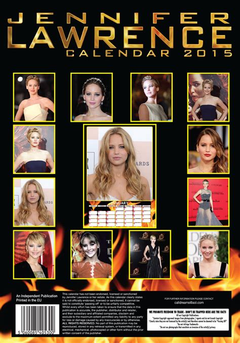 Jennifer Lawrence Calendarios de pared 2024 Consíguelos en Posters es