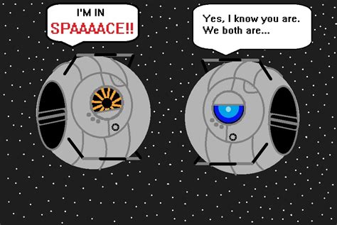 Portal 2 Space Core and Wheatley by Sabrina-J on DeviantArt