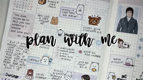 Plan With Me In My Hobonichi Cousin Pride And Prejudice Theme Youtube