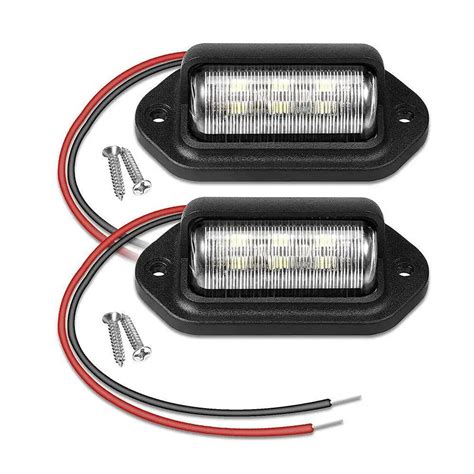 Luz LED Para Placa De Matr Cula De Coche L Mpara De 12V Y 6 LEDs Png