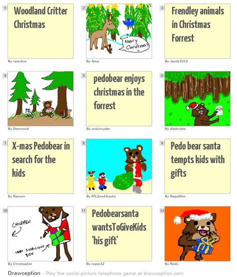 Woodland Critter Christmas - Drawception