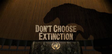Don’t Choose Extinction - the dinosaur calls on humanity to shift away