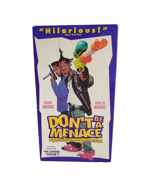 Dont Be A Menace Vhs 1996 Shawn And Marlon Wayans 786936011029 Ebay