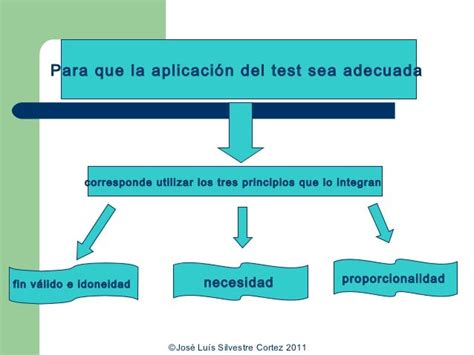 El Test De Proporcionalidad