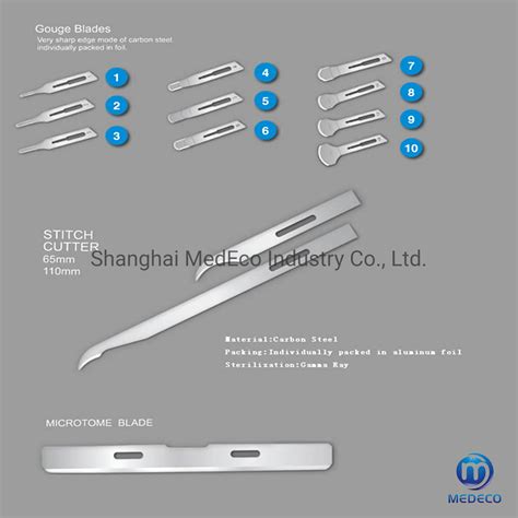 Hospital Equipment Medical Disposable Carbon Steel Surgical Blade