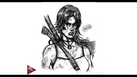 Tutorial How To Draw Lara Croft Tomb Raider Youtube