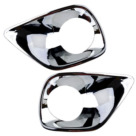 Chrome Front Rear Fog Lamp Light Cover Decor Fit For Toyota Rav