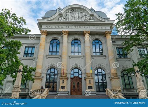 A Classical Baroque-style of the Latvian National Museum of Art ...