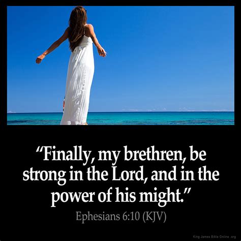 Ephesians 6:10 Inspirational Image