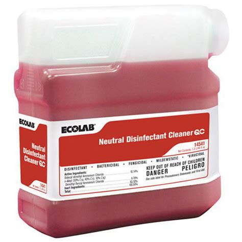 Eco6114541 Ecolab 6114541 Qc™ Neutral Liquid Disinfectant Cleaner Hill And Markes