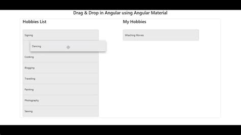 Drag And Drop In Angular Youtube