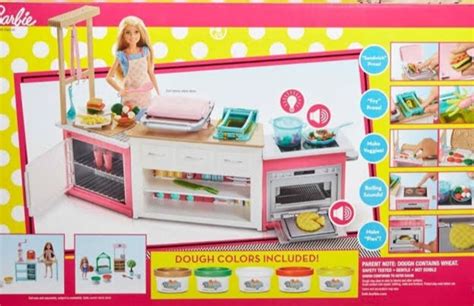 Barbie Ultimate Kitchen Cooking Baking Playset With Chef Doll