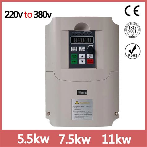 55kw75kw11kw 220v Single Phase Input 380v 3 Phase Output Ac