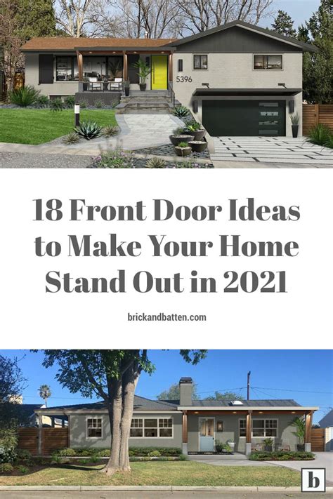 18 Front Door Ideas to Make Your Home Stand Out - brick&batten