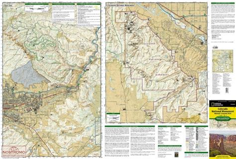 Colorado National Monument Carte De Randonnée National Geographic Nostromoweb