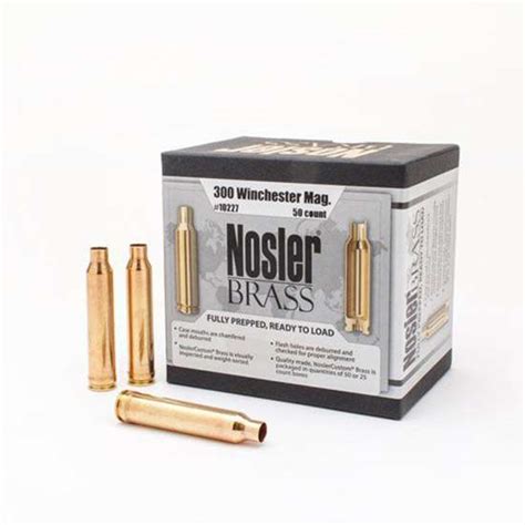 Nosler 10227 300 Win Mag Rifle Brass 50 Per Box Battlehawk Armory