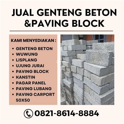 Toko Paving Block Kotak Mudah Merembes Anti Lumut Di Malang Kota