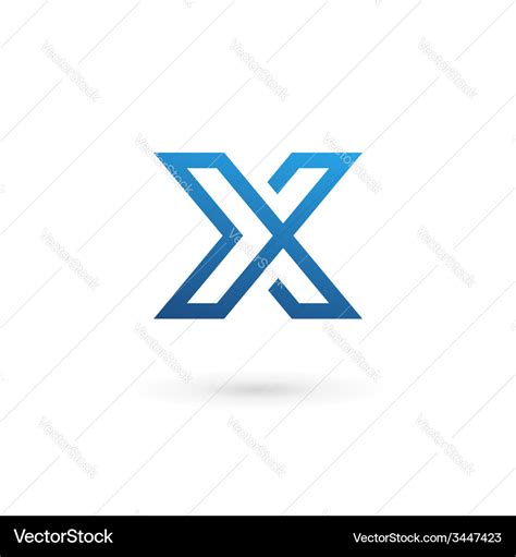 Letter X Logo Icon Design Template Elements Vector Image