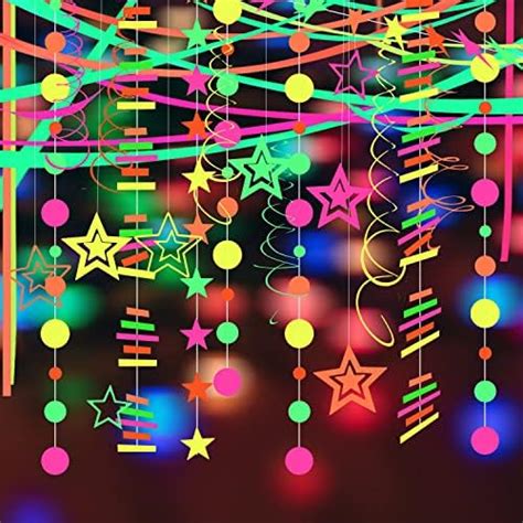 Amazon Feet Paper Uv Neon Garland Neon Streamers Glow In The