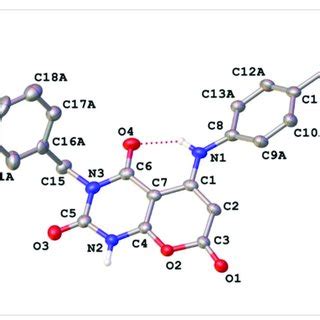 Figure A1. Crystal structure of compound 2c (DMSO solvate). In this ...