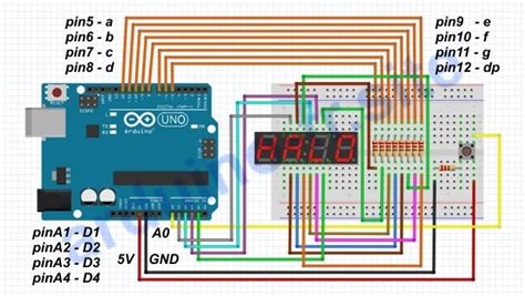 GUIDE Arduino Utiliser Afficheur De 7 Segments à 4 Digits