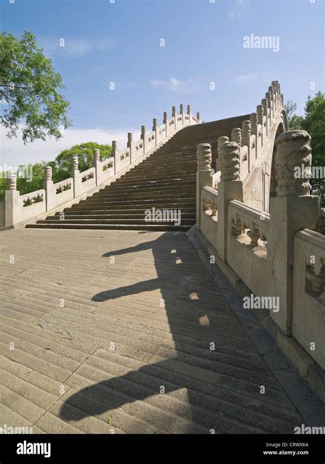 Jade Belt Bridge The Summer Palace Beijing China Stock Photo Alamy