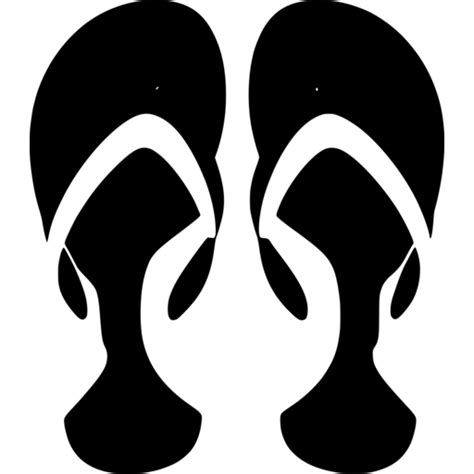 Minimalist Flip Flop Silhouette SVG - svgcollections.com