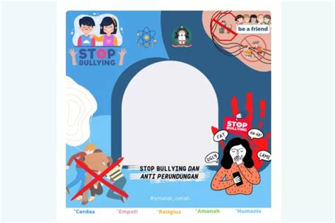 12 Twibbon Stop Bullying Dengan Desain Elegan Cocok Dikirimkan Di