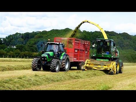 Silaging With John Deere And Various Tractors Youtube