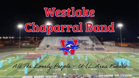 Westlake Hs Chaparral Band Uil Area H Finals Youtube