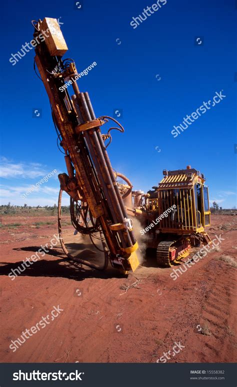 A Mobile Drilling Rig Drilling Core Samples On A Gold Mining Lease