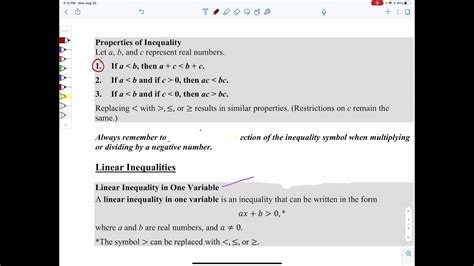 Solve Linear Inequalities Set Builder Notation Graphing And Interval Notation 11017a