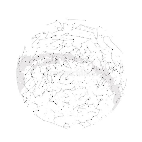 Constelações Do Hemisfério Norte Mapa De Estrela Astronomia Da Ciência