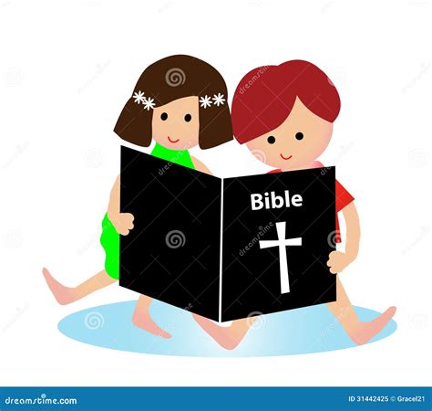 Child Reading Bible Stock Illustrations 210 Child Reading Bible Stock