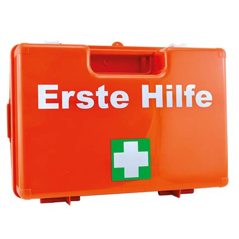 Erste Hilfe Koffer SAN orange mit Füllung nach DIN 13169 2021