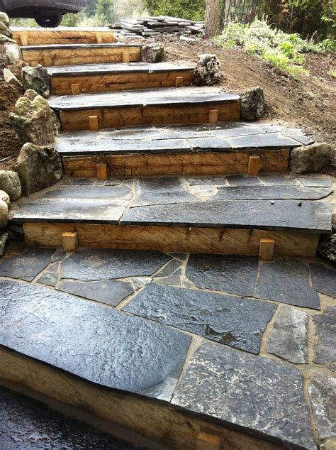 Flagstone Steps Garden Stairs Garden Walkway Garden Paths Backyard