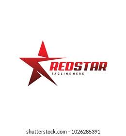 Red Star Logo Design Stock Vector (Royalty Free) 1026285391 | Shutterstock