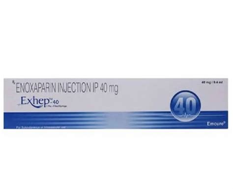 Exhep Enoxaparin Injection Mg Ml At Rs Piece Enoxaparin