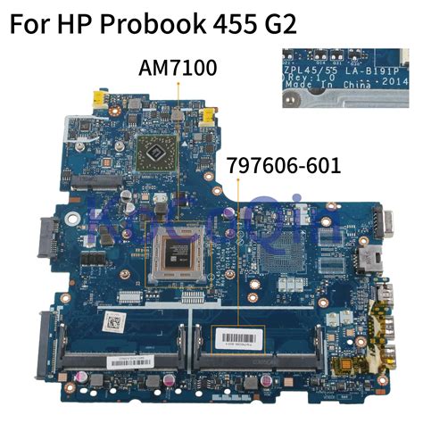 Kocoqin Laptop Motherboard For Hp Probook G G Mainboard Zpl