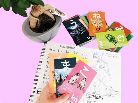 Hiragana Flash Cards Etsy