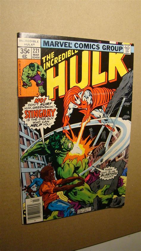 Hulk 221 High Grade VS Stingray MVS Intact Marvel Comics Comic