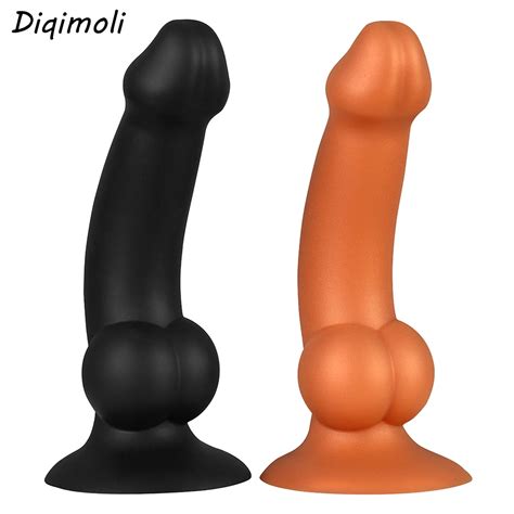 Fl Ssigkeit Silikon Riesige Dildos Anal Plug Mit Saugnapf Gro E Phallus