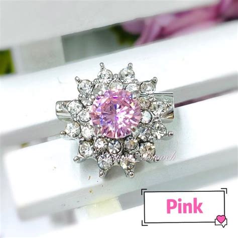 Elegant Brooch Korea Premium Brooch Batu Zircon Kerongsang Tudung Dagu